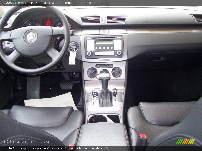 Tornado Red / Black 2008 Volkswagen Passat Turbo Sedan