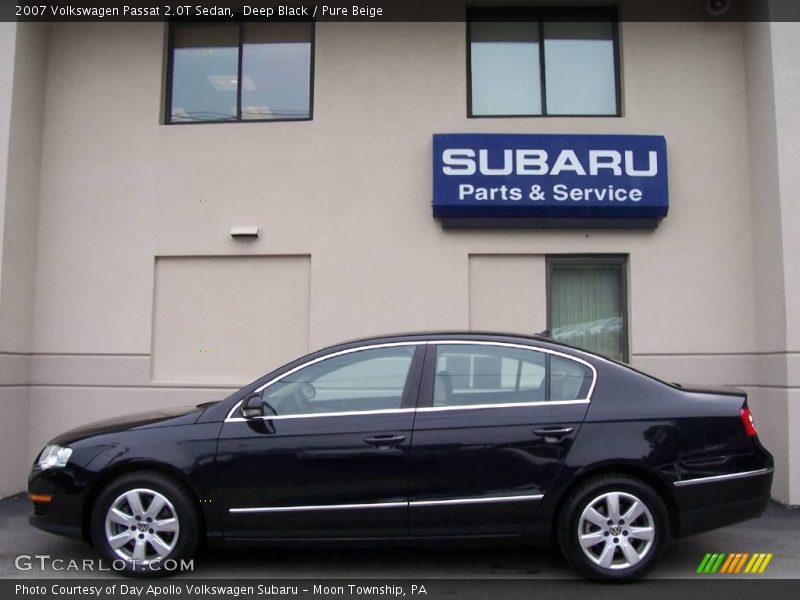 Deep Black / Pure Beige 2007 Volkswagen Passat 2.0T Sedan