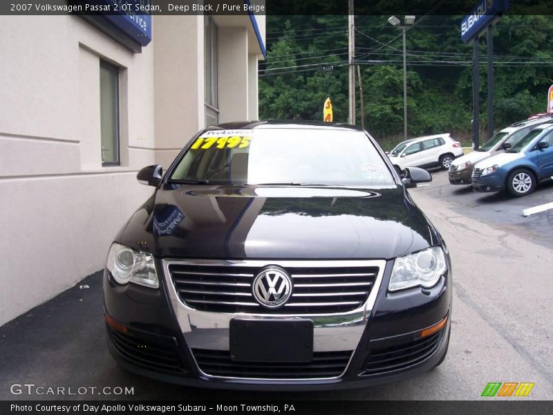 Deep Black / Pure Beige 2007 Volkswagen Passat 2.0T Sedan