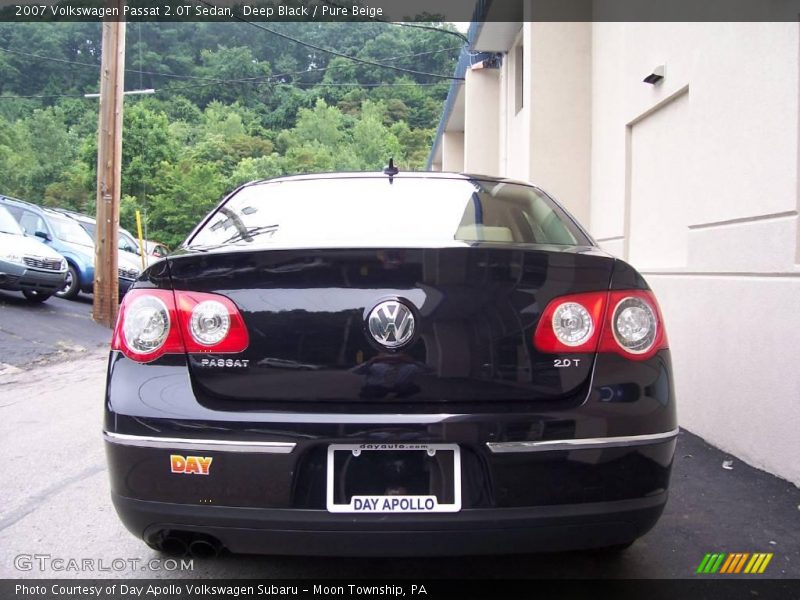 Deep Black / Pure Beige 2007 Volkswagen Passat 2.0T Sedan