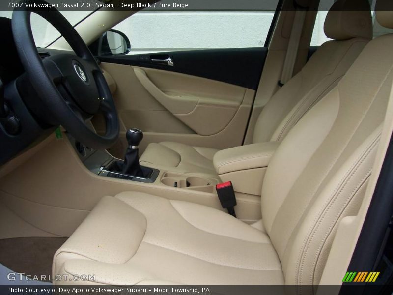 Deep Black / Pure Beige 2007 Volkswagen Passat 2.0T Sedan