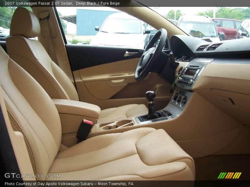Deep Black / Pure Beige 2007 Volkswagen Passat 2.0T Sedan
