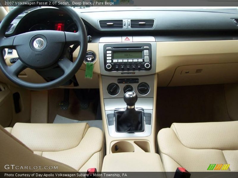 Deep Black / Pure Beige 2007 Volkswagen Passat 2.0T Sedan