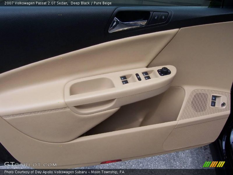 Deep Black / Pure Beige 2007 Volkswagen Passat 2.0T Sedan