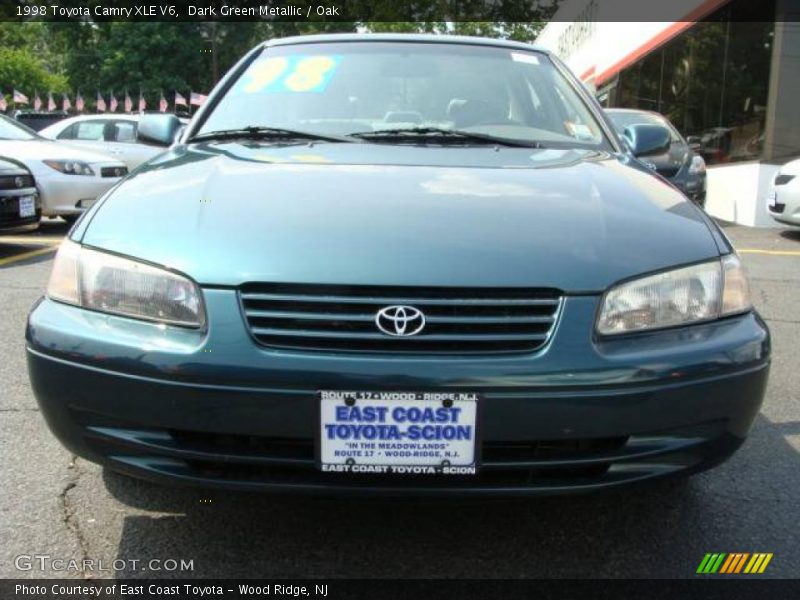 Dark Green Metallic / Oak 1998 Toyota Camry XLE V6