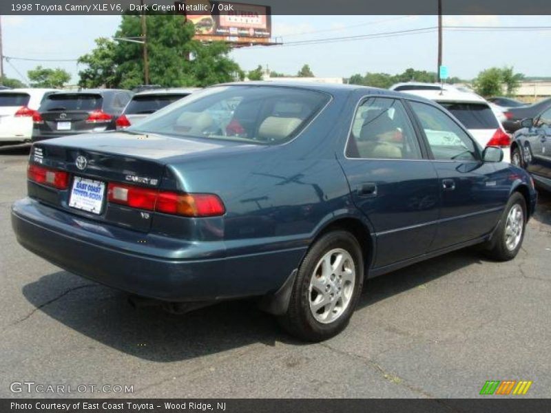 Dark Green Metallic / Oak 1998 Toyota Camry XLE V6