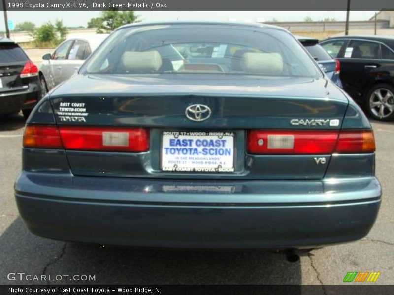 Dark Green Metallic / Oak 1998 Toyota Camry XLE V6