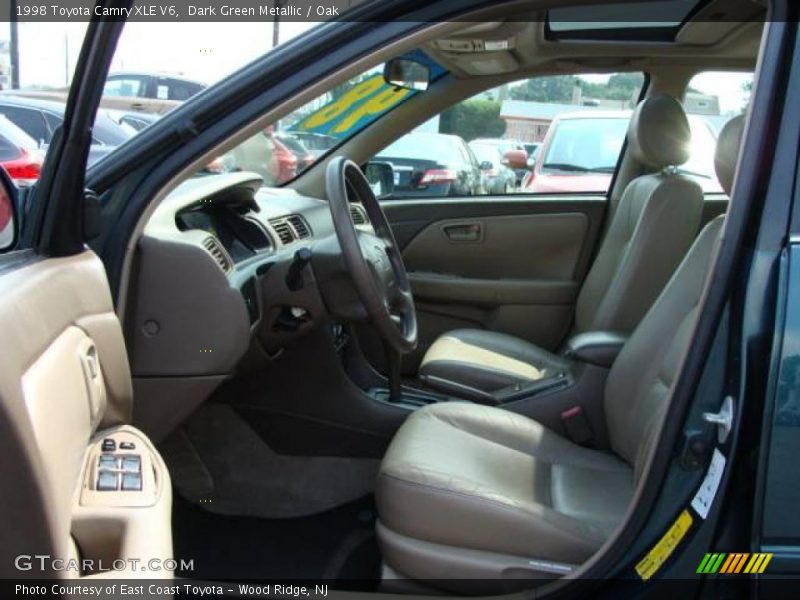 Dark Green Metallic / Oak 1998 Toyota Camry XLE V6