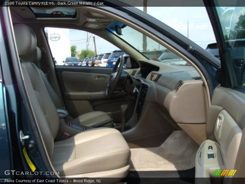 Dark Green Metallic / Oak 1998 Toyota Camry XLE V6