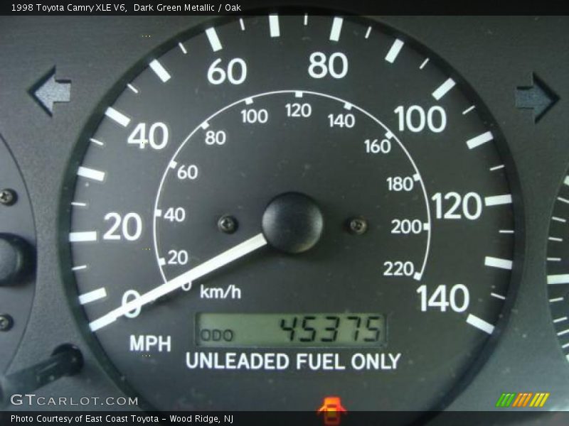 Dark Green Metallic / Oak 1998 Toyota Camry XLE V6