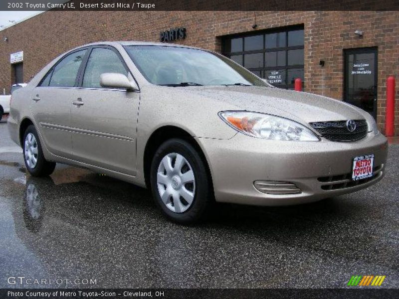 Desert Sand Mica / Taupe 2002 Toyota Camry LE