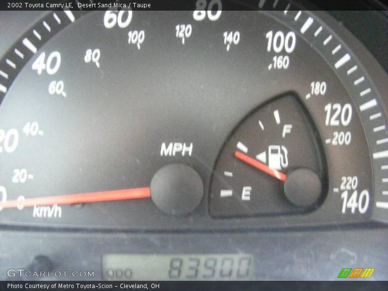 Desert Sand Mica / Taupe 2002 Toyota Camry LE