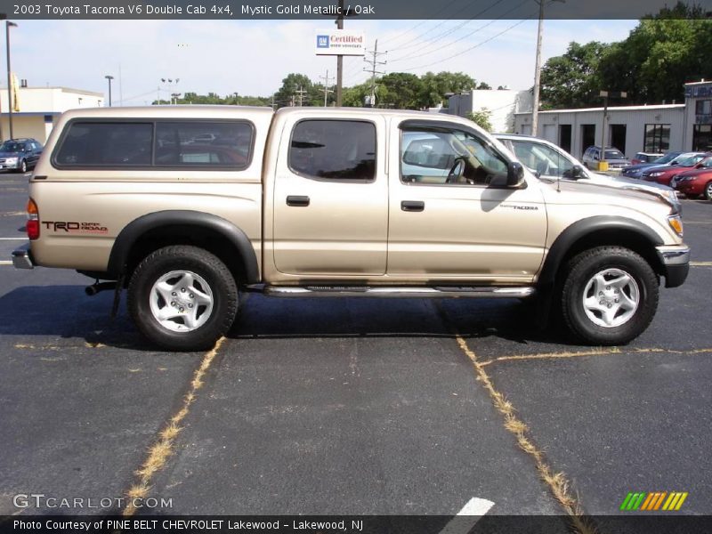 Mystic Gold Metallic / Oak 2003 Toyota Tacoma V6 Double Cab 4x4