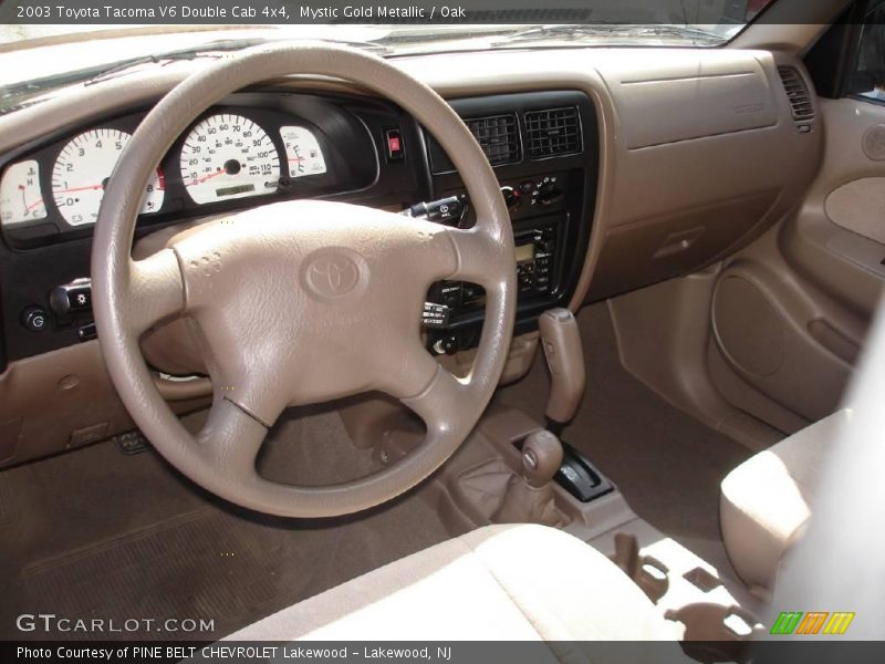 Mystic Gold Metallic / Oak 2003 Toyota Tacoma V6 Double Cab 4x4