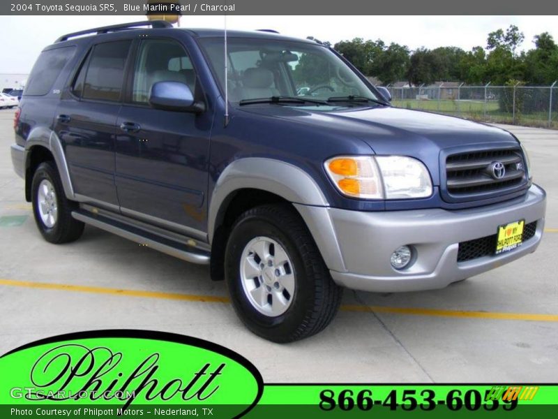 Blue Marlin Pearl / Charcoal 2004 Toyota Sequoia SR5