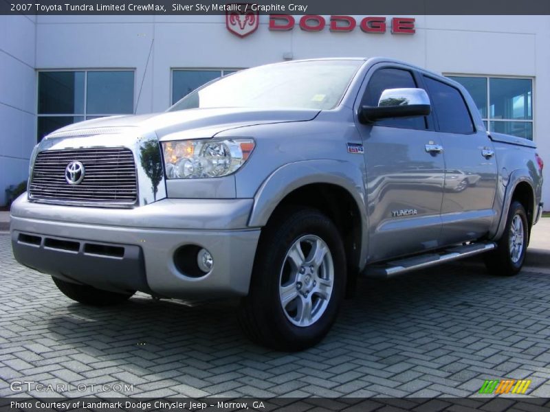 Silver Sky Metallic / Graphite Gray 2007 Toyota Tundra Limited CrewMax