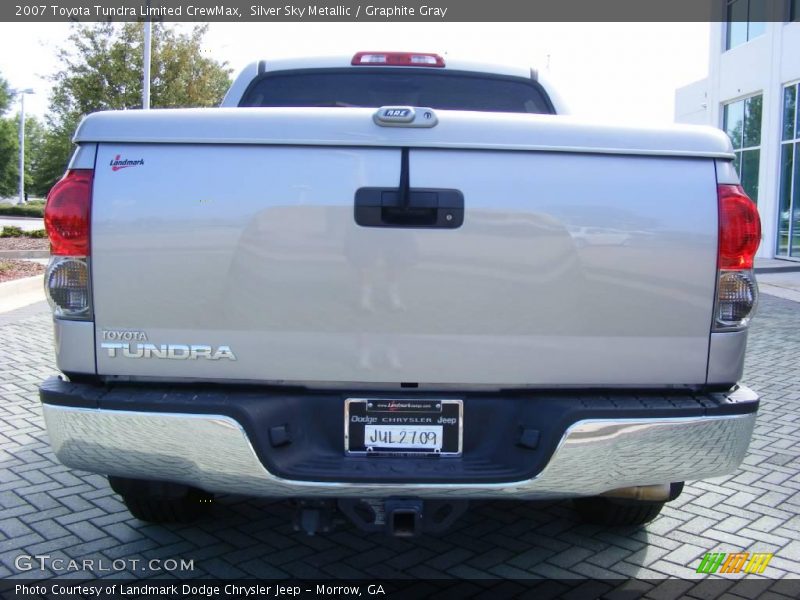 Silver Sky Metallic / Graphite Gray 2007 Toyota Tundra Limited CrewMax