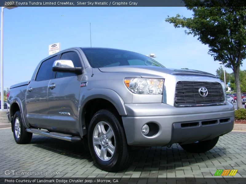 Silver Sky Metallic / Graphite Gray 2007 Toyota Tundra Limited CrewMax