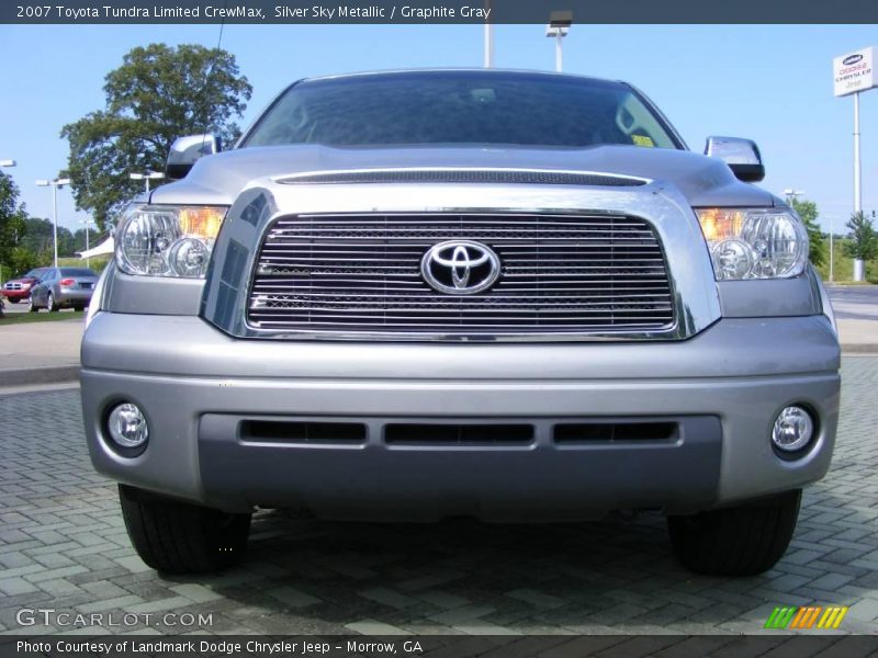 Silver Sky Metallic / Graphite Gray 2007 Toyota Tundra Limited CrewMax