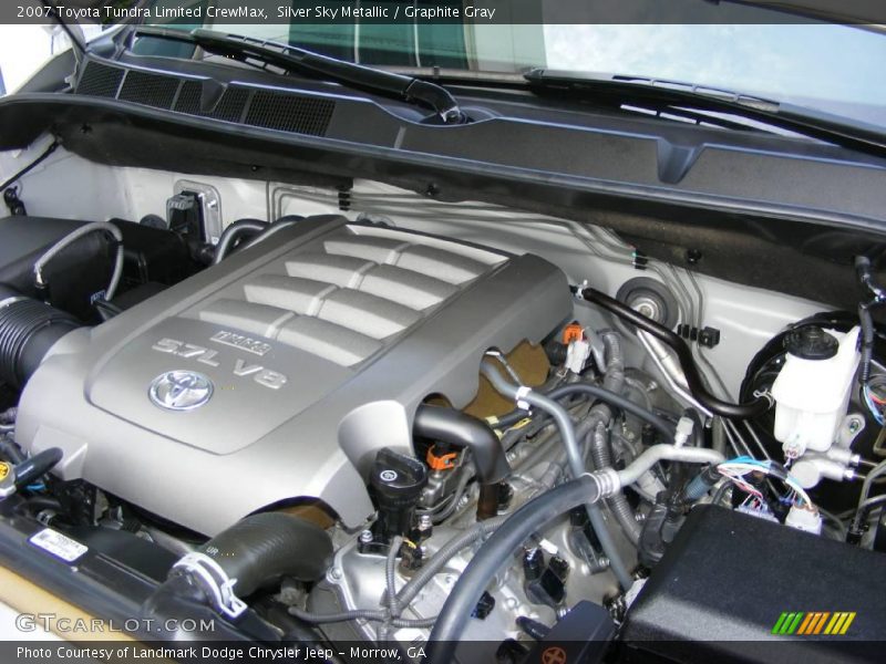 Silver Sky Metallic / Graphite Gray 2007 Toyota Tundra Limited CrewMax