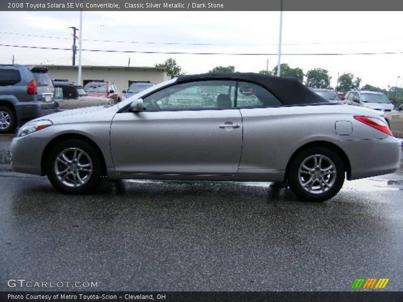 Classic Silver Metallic / Dark Stone 2008 Toyota Solara SE V6 Convertible