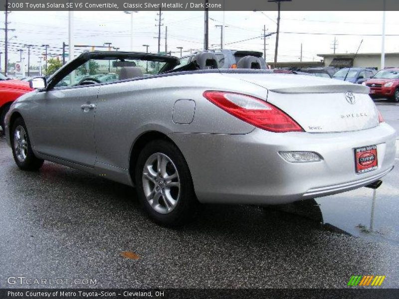 Classic Silver Metallic / Dark Stone 2008 Toyota Solara SE V6 Convertible