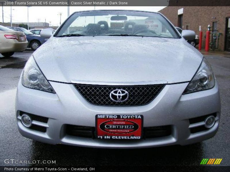 Classic Silver Metallic / Dark Stone 2008 Toyota Solara SE V6 Convertible
