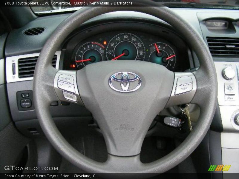 Classic Silver Metallic / Dark Stone 2008 Toyota Solara SE V6 Convertible