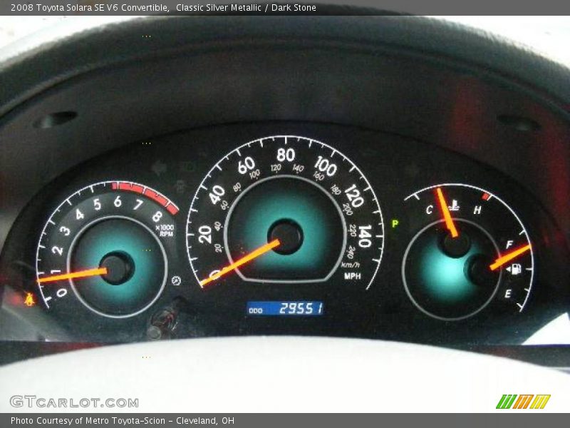 Classic Silver Metallic / Dark Stone 2008 Toyota Solara SE V6 Convertible