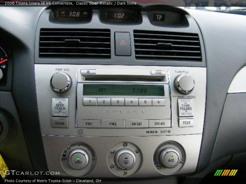 Classic Silver Metallic / Dark Stone 2008 Toyota Solara SE V6 Convertible