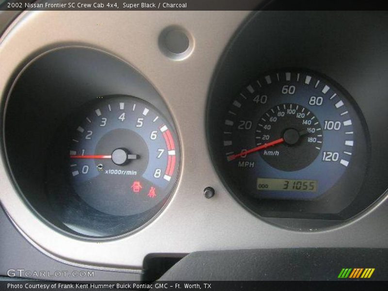 Super Black / Charcoal 2002 Nissan Frontier SC Crew Cab 4x4