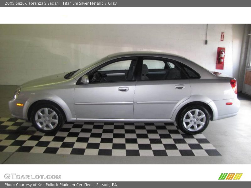 Titanium Silver Metallic / Gray 2005 Suzuki Forenza S Sedan