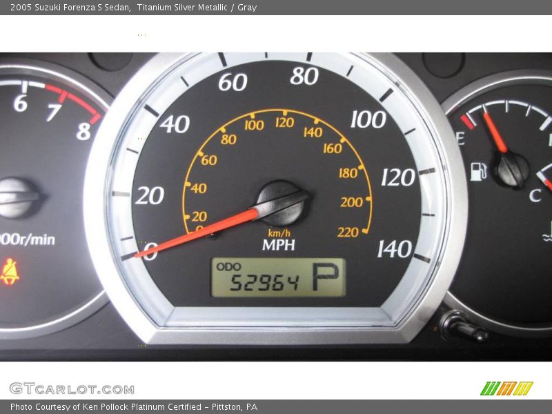 Titanium Silver Metallic / Gray 2005 Suzuki Forenza S Sedan