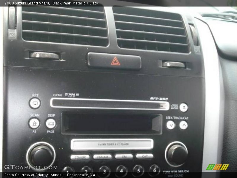 Black Pearl Metallic / Black 2008 Suzuki Grand Vitara