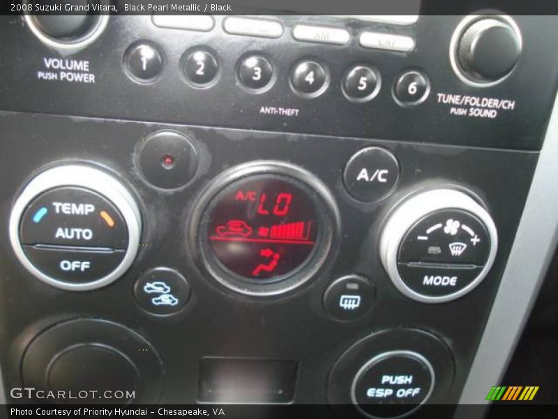 Black Pearl Metallic / Black 2008 Suzuki Grand Vitara