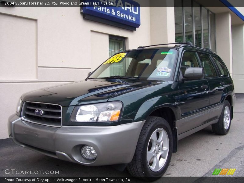Woodland Green Pearl / Beige 2004 Subaru Forester 2.5 XS