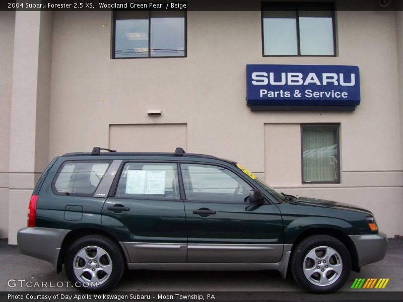 Woodland Green Pearl / Beige 2004 Subaru Forester 2.5 XS