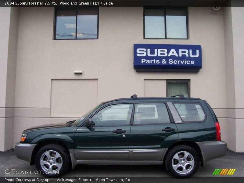 Woodland Green Pearl / Beige 2004 Subaru Forester 2.5 XS