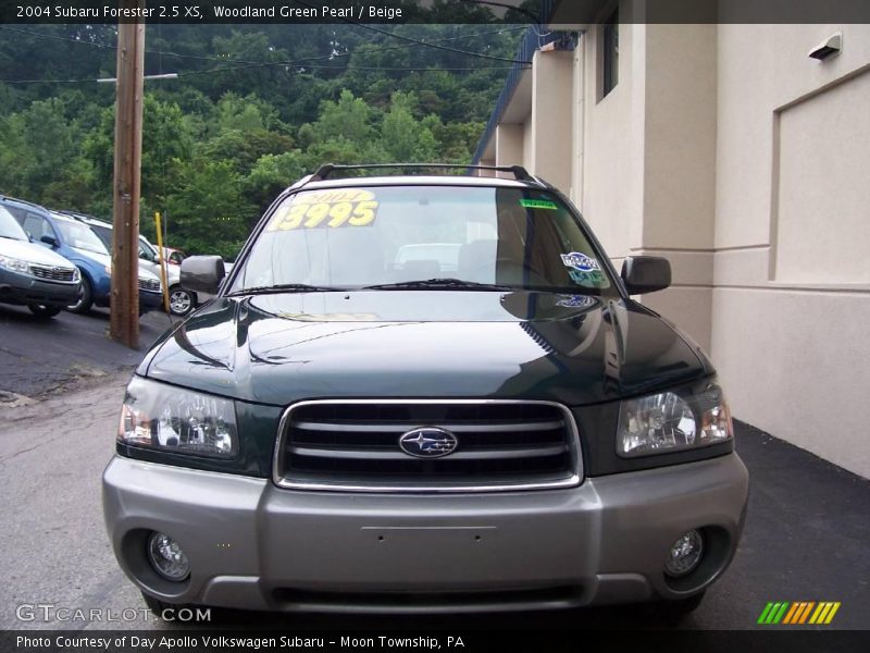 Woodland Green Pearl / Beige 2004 Subaru Forester 2.5 XS