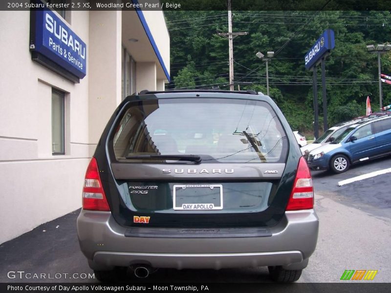 Woodland Green Pearl / Beige 2004 Subaru Forester 2.5 XS