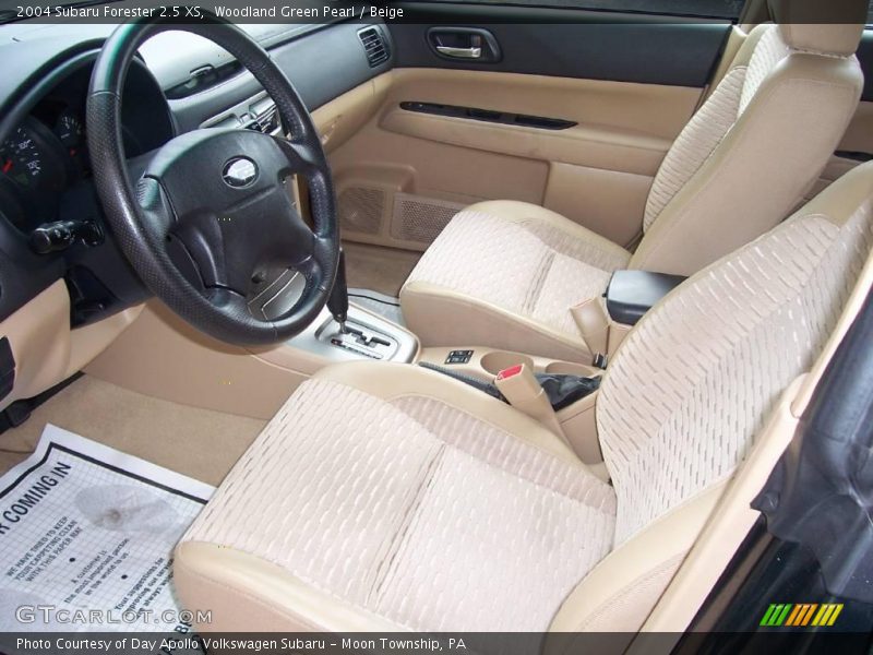 Woodland Green Pearl / Beige 2004 Subaru Forester 2.5 XS