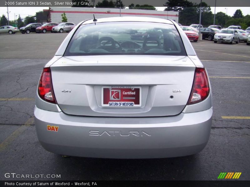 Silver Nickel / Gray 2006 Saturn ION 3 Sedan