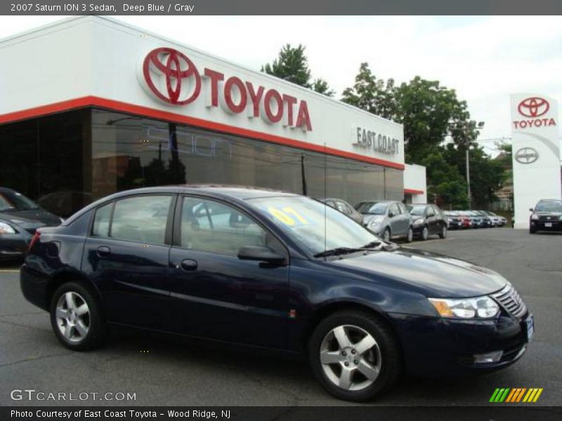 Deep Blue / Gray 2007 Saturn ION 3 Sedan