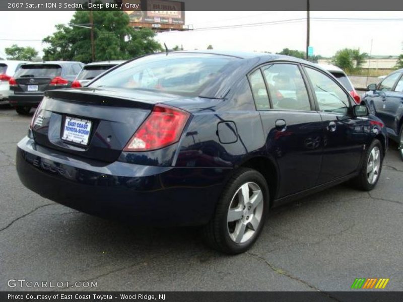 Deep Blue / Gray 2007 Saturn ION 3 Sedan