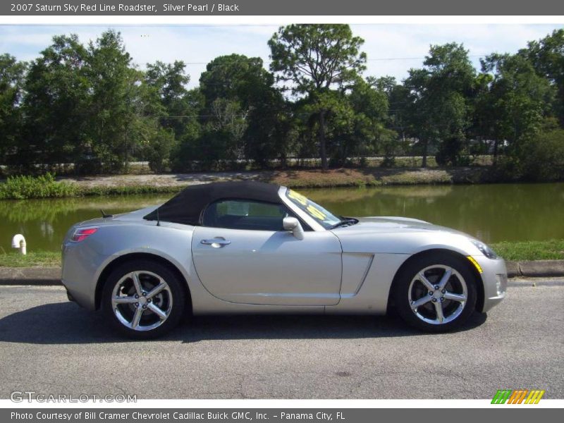 Silver Pearl / Black 2007 Saturn Sky Red Line Roadster
