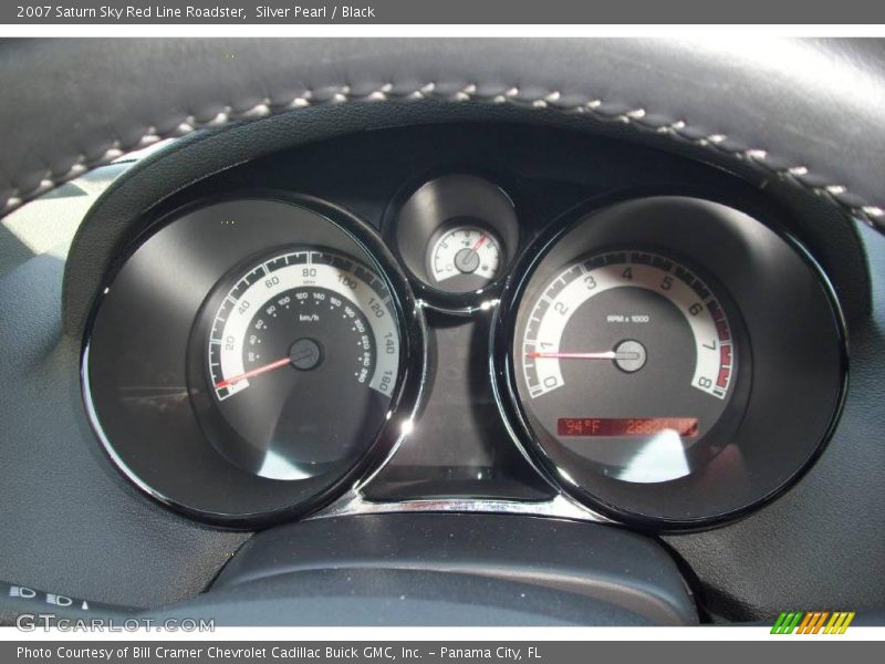 Silver Pearl / Black 2007 Saturn Sky Red Line Roadster