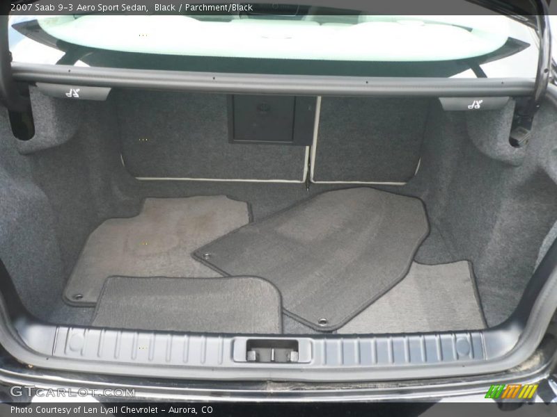 Black / Parchment/Black 2007 Saab 9-3 Aero Sport Sedan