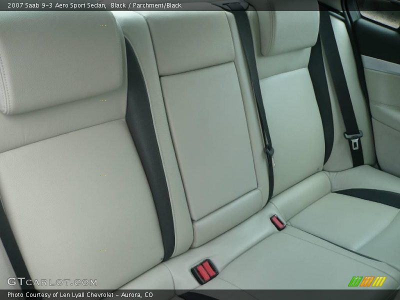 Black / Parchment/Black 2007 Saab 9-3 Aero Sport Sedan
