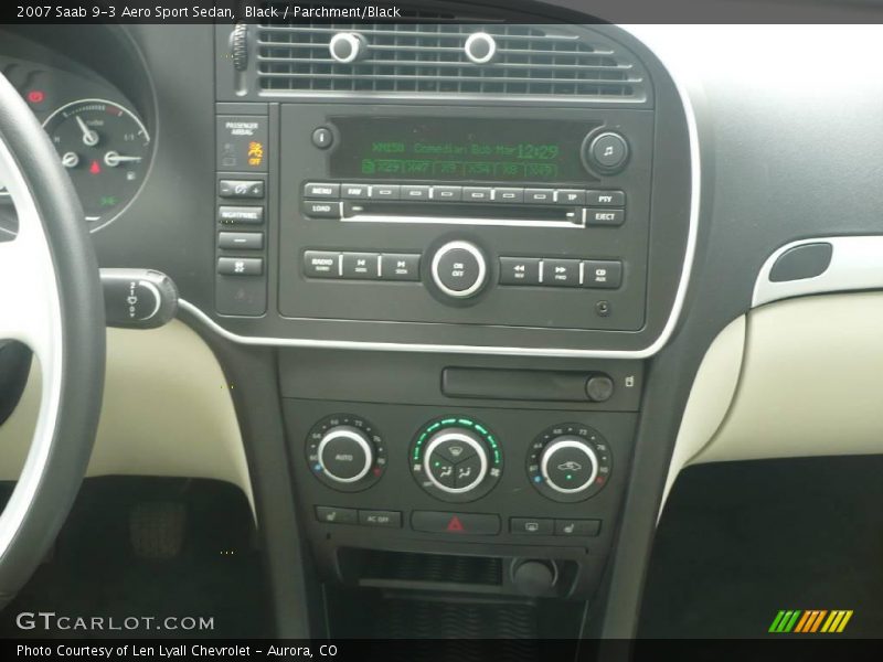 Black / Parchment/Black 2007 Saab 9-3 Aero Sport Sedan