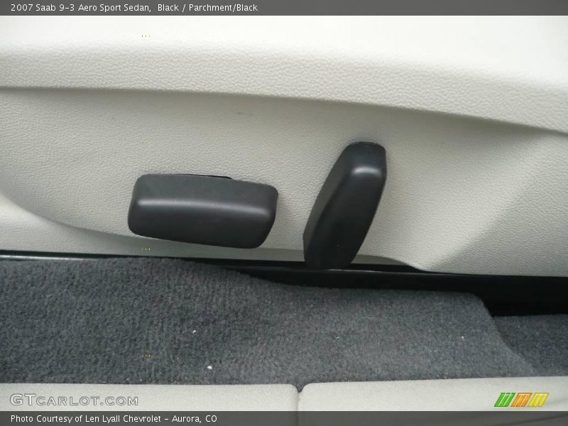 Black / Parchment/Black 2007 Saab 9-3 Aero Sport Sedan